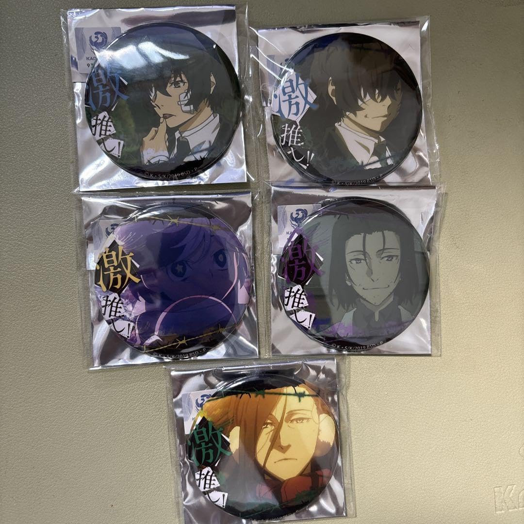 文豪ストレイドッグス 太宰治 15歳 特典　缶バッジ 文豪ストレイドッグス 太宰治 中原中也 15歳 フィギュア特典 缶